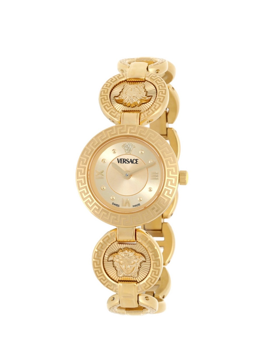 Versace Gold-Tone Medusa Link Bracelet Watch